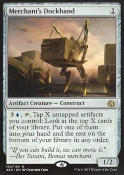 MERCHANT'S DOCKHAND 163/184 AETHER REVOLT MTG MAGIC NM - Image 1