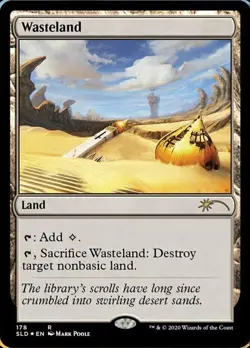 wasteland x1 -FOIL - secret lair mtg magic - Image 1