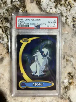 PSA 10 Pokemon 2004 Topps Advanced Challenge Absol Holo Foil GEM Graded - Pop 7 - Image 1