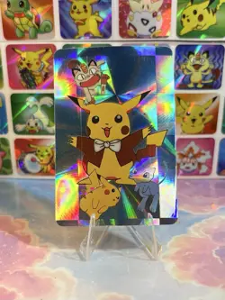 Pokemon Vintage Pocket Monsters Vending HOLO Prism Sticker 1999 Bandai Nintendo - Image 1