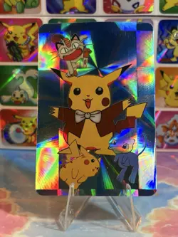 Pokemon Vintage Pocket Monsters Vending HOLO Prism Sticker 1999 Bandai Nintendo - Image 2