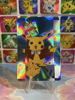 Pokemon Vintage Pocket Monsters Vending HOLO Prism Sticker 1999 Bandai Nintendo - Image 3