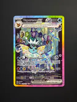 Vaporeon ex 149/131 Pokemon Prismatic Evolutions Special Illustration Rare NM - Image 1