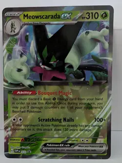 Pokemon TCG Meowscarada ex BLACK STAR PROMO 033 Holo SVP - LP - Image 1