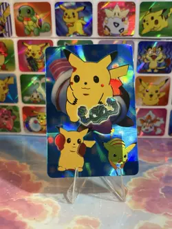 Pokemon HOLO Vintage Pocket Monsters Vending Prism Sticker 1998 Nintendo - Image 1