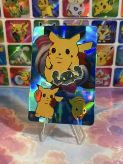Pokemon HOLO Vintage Pocket Monsters Vending Prism Sticker 1998 Nintendo - Image 2