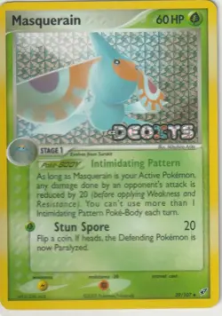 2005 Pokemon EX Deoxys Masquerain [Reverse Holo] #39/107 NM MT Stamped - Image 1