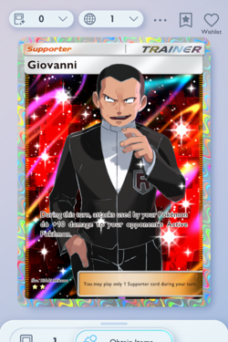 Pokemon TCG POCKET - Giovanni Full Art 2⭐, Genetic Apex, English - Image 1