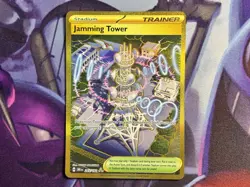 Jamming Tower 243/182 Pokemon Destined Rivals Holo Hyper Rare Gold NM/M - Image 1