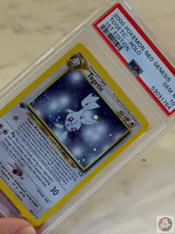 Togetic Holo 16/111 Neo Genesis 1st Edition Pokemon PSA 10 *SWIRL* - Image 3