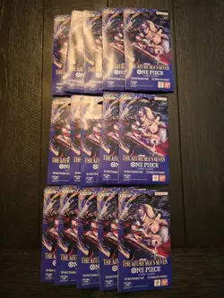 One Piece Card Game OP-14 Sleeved Booster Packs 15 Total New Sealed English Lot - Image 1