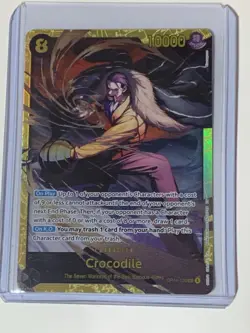 Crocodile OP14-120 Secret Rare The Azure Sea's Seven One Piece TCG - Image 1