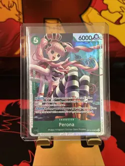 One Piece TCG - The Azure Sea's Seven - Perona OP14-033 SR - NM Foil - Image 1