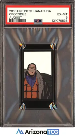 One Piece 2010 Crocodile August One Piece Hanafuda PSA 6 - Image 1