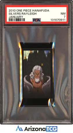 One Piece 2010 Silvers Rayleigh January One Piece Hanafuda PSA 7 - Image 1