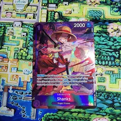 One Piece Shanks (065) (Alternate Art) OP13-065 Carrying On His Will Foil Nm/m - Image 1