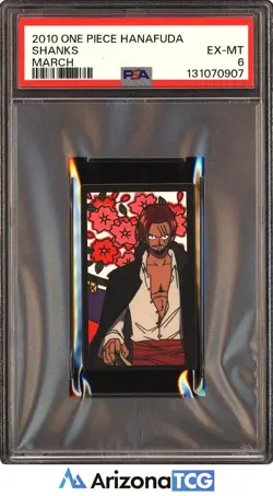 One Piece 2010 Shanks March One Piece Hanafuda PSA 6 - Image 1