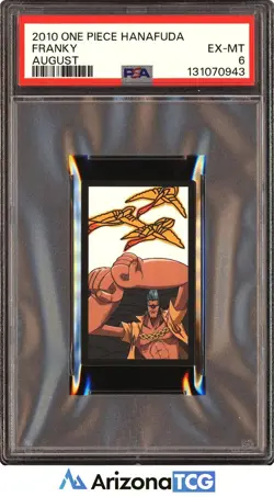 One Piece 2010 Franky August One Piece Hanafuda PSA 6 - Image 1