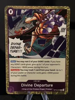 One Piece OP13 Divine Departure #076 Carrying On His Will Foil - Free USA Ship - Image 1