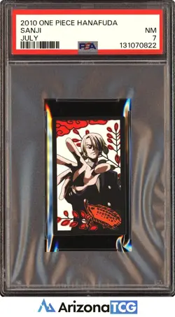 One Piece 2010 Sanji July One Piece Hanafuda PSA 7 - Image 1
