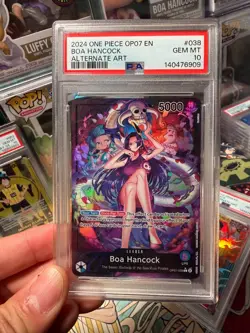 One Piece Boa Hancock Alternate Art OP07-038 PSA 10 Gem Mint - Image 1