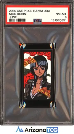 One Piece 2010 Nico Robin June One Piece Hanafuda PSA 8 - Image 1