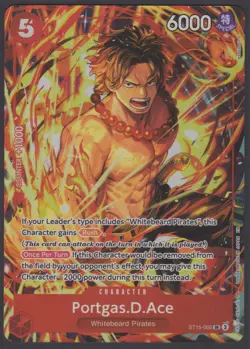 One Piece Illustration Box Vol. 5 Promo Portgas D. Ace ST15-005 SR English - Image 1
