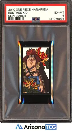 One Piece 2010 Eustass Kid September One Piece Hanafuda PSA 6 - Image 1