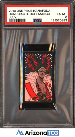 One Piece 2010 Donquixote Doflamingo July One Piece Hanafuda PSA 6 - Image 1
