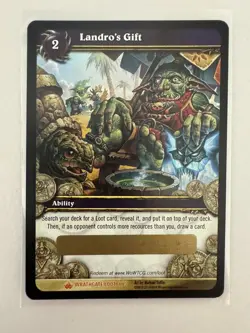 World of Warcraft TCG Landro’s Gift Unused Loot Card Spectral Tiger Mount Chance - Image 1
