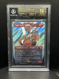 2025 MtG Magic - Final Fantasy Borderless Surge Foil - Vaan - BGS Black Label 10 - Image 1