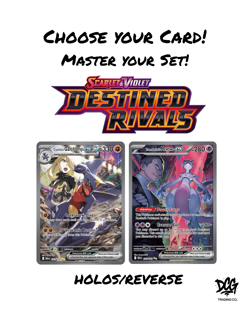 Pokemon Destined Rivals Holo/Reverse/EX/SIR Choose Your Card - Free Shipping NM! - Image 1