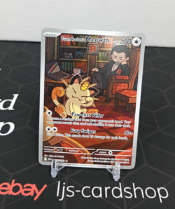 Team Rocket's Meowth Destined Rivals Illustration Rare 203/182 Pokemon Card TK - Image 1