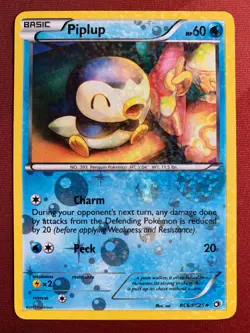 PIPLUP RC6/RC25 Legendary Treasures / Radiant Collection HOLO Pokemon card NM - Image 1