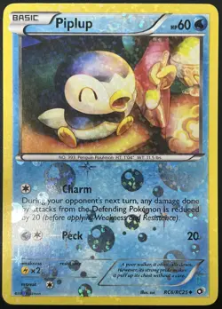 Piplup RC6/RC25 Legendary Treasures Radiant Collection 2013 Pokemon Card VLP - Image 1