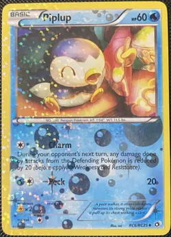 Piplup RC6/RC25 Legendary Treasures: Radiant Collection Holo - Pokemon Card - Image 1