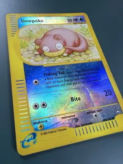Slowpoke 108/147 Aquapolis Reverse Holo Pokemon Card | E-reader 2002 Vintage - Image 4