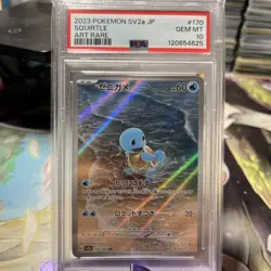 PSA 10 Squirtle 170/165 Sv2a: Pokemon Card 151 Holo Japanese Pokemon cards - Image 1