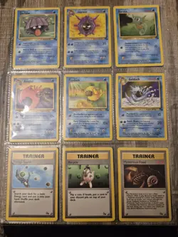 110 Old Pokemon Cards VINTAGE Rare Collection binder Holo WOTC 1999 Gym Heroes - Image 5