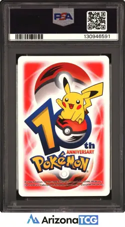 Pokemon 2006 Horsea/Seadra/Kingdra Red 5 Diamonds 10th Anniv Playing Card PSA 9 - Image 2