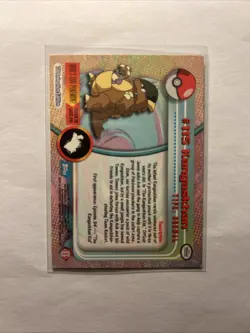 Kangaskhan #115 2000 Topps Pokemon TV Animation Edition Series Blue Logo Card LP - Image 2