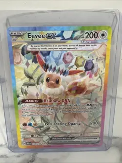 Pokemon Eevee EX TCG Prismatic Evolutions Card 167/131 Special Illustration Rare - Image 1
