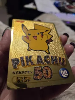 Pokemon 2000 Japanese Meiji Pikachu Chocolate Gold series Promo Get Card - Image 4