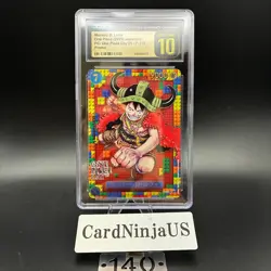 CGC PRISTINE 10 Luffy P-110 Premium Card Collection ONE PIECE DAY 25 Japanese - Image 1