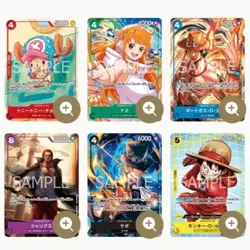 One Piece Card Game Mcdonald's 2025 Promo Complete Set Japanese 4 pack set - Image 2