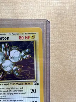 Magneton Pokemon TCG Fossil Set Holo Rare Card 11/62 Vintage LP - Image 3