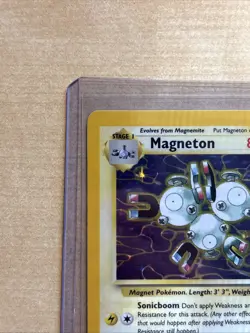 Magneton Pokemon TCG Fossil Set Holo Rare Card 11/62 Vintage LP - Image 4