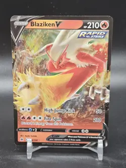 Blaziken V - 020/198 - Pokemon Chilling Reign Sword & Shield Ultra Rare Card NM - Image 1