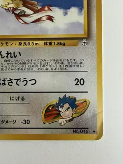 Koga's Pidgey No.016 Gym Challenge vintage old back Japanese Pokemon Card - Image 5