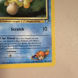 Misty's Psyduck 54/132 Pokemon Card 2000 Gym Heroes LP - Image 3